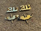 Matched Set Of Us Collar   Usaaf Aaf Lapel Wing   Prop Branch Insignia  3