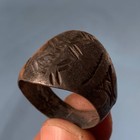 Very Rare Genuine Ancient Roman Warrior Ring With Engraved Symbol