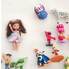 Mixed Toy Figure Lot Disney Pixar Star Wars Smurfs Mickey Mouse 25 pc Multi Good