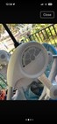 Ingenuity Sun Valley Canopy Portable Baby Swing Blue Gray Folds Flat - Working 
