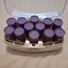 Conair More Big Curls 12 Jumbo Felt Covered Hot Rollers With Clips  Works  Guc