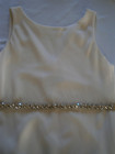 Kleinfeld Blossom Wedding Dress Bridal Formal Belt Clear   Golden Crystals  360