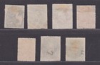 Brazil Scott 61-67 Used 1876-1877 Rouletted Emperor Dom Pedro Issue Scv  146 75