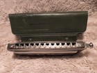 1970 s Vintage M hohner Super Chromonica 270-c 12 Key Hole Harmonica Germany 