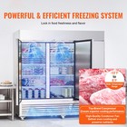 82  Commercial Freezer Reach In Upright Freezer 3 Solid Doors With 12 Shelves