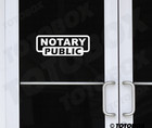 Notary Public Decal Vinyl Sticker Business Window Door Wall Sign Decals
