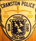 Gemsco Nos Vintage Patch Collectible Police Cranston Ri - Original 1989 Mint