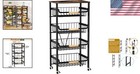 5-tier Rolling Storage Cart With Lockable Wheels - Ideal For Kitchen   Bathroom