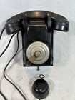Vintage Black Bakelite Wall Phone Ptt