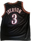      Allen Iverson Signed Black Phila 76ers Jersey Jsa Coa Authenticated  3 Auto