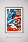 Glenn Ford Trial Mgm  1955  - Original Finnish Movie Poster - Leo Engel Vf