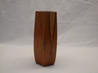 Vintage Mid Century Modern Made In Denmark 6 Sided Danish Teak Wood Vase