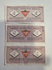 Canadian Tire Coupons  2 Dollars Lot Of 3 Banknotes Different Varieties