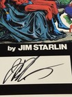 11x17 Color Cover Print The Death Of Captain Marvel Hand Signed By Jim Starlin