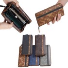 Business Men s Long Wallet Leather Zipper Multi Card Holder Purse Clutch Handbag