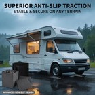 Rv Camper Leveling Blocks 12-pack  Heavy-duty Interlocking Anti-slip Gray