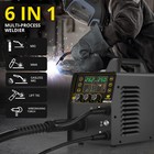6-in-1 Aluminum Mig Welder 250a Lift Tig stick Igbt Mig Welding Machine 110 220v