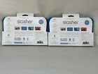 Stasher Reusable Silicone Storage Bag  Food Storage Container  Snack Size 2 Pack