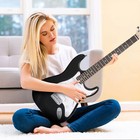 39  Full Size Electric Guitar W amp  Case   Accessories Pack Beginner Gift Black