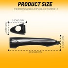 For Kia Forte K3 2014-2018 Abs Black Side Door Smart Handle Cover Trim 2pcs