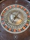 Vintage Wood Roulette Wheel  Made In Germany  14 Inches Across