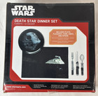Star Wars Death Star Dinner Set Plate Placemat Fork Knife Spoon Opened - Unused