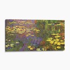 Water Lilies By Claude Monet Garden Floral Impressionist Canvas Wall Art Print