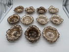 Antique Reed   Barton Sterling Silver Set Of 11 Les Cinq Fleurs Nut Dishes