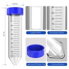 15ml 50ml Laboratory Centrifuge Tube Set Conical Bottom pp  Clear Tubes