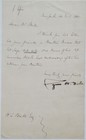 Cyrus Field Inventor Atlantic Telegraph Cable In 1858 Letter Signed   rare  