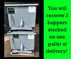 Two-3 4 Yd Wright Self Dumping Hopper-trash-dumpster- Recycling-free Shipping