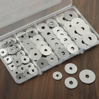 100pcs Fender Washers Assortment Kit  Thickened 304 Stainless Steel Fender Wa   