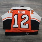 85 86 Authentic Game Worn Tim Kerr Flyers Jersey Gamer Eagle Ccm Koho Lindbergh