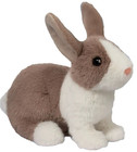 Daffodil 12  Dutch Bunny Douglas Plush Stuffed Animal Rabbit Gray White Tuxedo