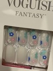 Kiss Voguish Fantasy Glue On Nails Nail Lot Flower Pastel Pinks Medium             