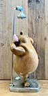 Hippo Showering Resin Figurine 9  X 3 