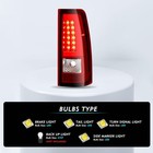 For 03-06 Chevy Silverado Headlight Led Tail Light Set Chrome Amber Reflector