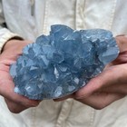 0 99lb Natural Blue Celestite Crystal Geode Quartz Cluster Mineral Specimen
