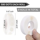 1-1000pcs Point Dots Balloon Glue Removable Adhesive Point Tape 100rolls Double