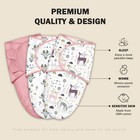 Cute Castle Baby Swaddle Sleep Sack Pink 0-3 Months