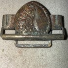 Antq 1895 Art Nouveau Heart Sash Buckle Gilt Brass Victorian Patina 12 17 95