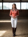 Women   s Equestrian Show Shirt Western Riding Competition Blouse Rhinestone   