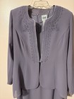 R   M Richards By Karen Kwong Vintage Purple 2pc Jacket Dress  Mother Father Bri