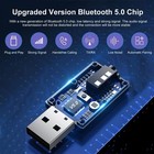 Bluetooth Car Aux Adapter  Wireless 5 0 Stereo Music Receiver Noise Small