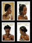 Ivory Coast 2000 - African Braid Hairstyles - Set Of 4v - Scott 1085-88 - Mnh