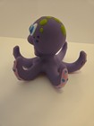 Nuby Purple Pink Octopus Bath Toy Green Spots Rubber Tub Toy Floating
