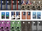 Cornhole Board Wraps Us Veteran American Flag Bald Eagle Honor Military Pow   02