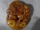 4 27d Ancient Chinese Song-ming Dyasty Jade Creature coin Amulet 900-1600 Ad