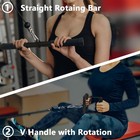 Vlroqa Triceps Pull Down   Lat Cable Attachment For Gym Fitness