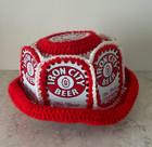 Vintage 1970 s Iron City Beer Can Crochet Bucket Hat